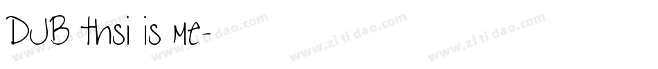 DJB thsi is me字体转换
